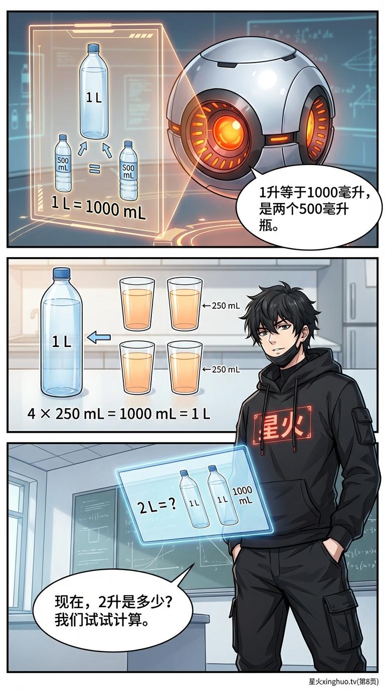 升与毫升详解及换算：小学数学容量单位教学与生活实例 - 第 8 页