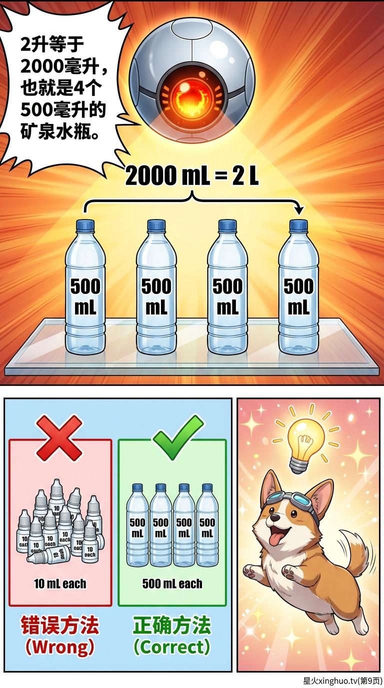 升与毫升详解及换算：小学数学容量单位教学与生活实例 - 第 9 页