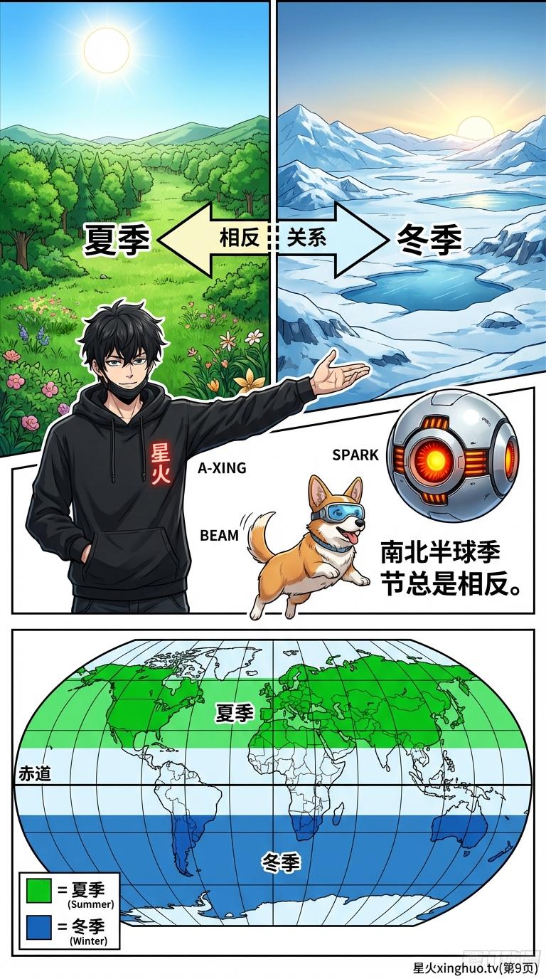地球公转与四季形成原理详解：动态图解与科学解释 | 地理科普 - 第 9 页