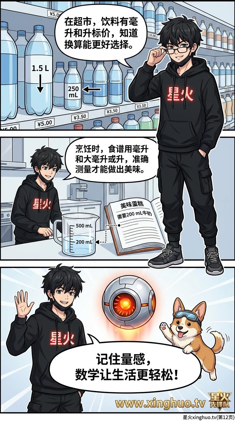 升与毫升详解及换算：小学数学容量单位教学与生活实例 - 第 12 页