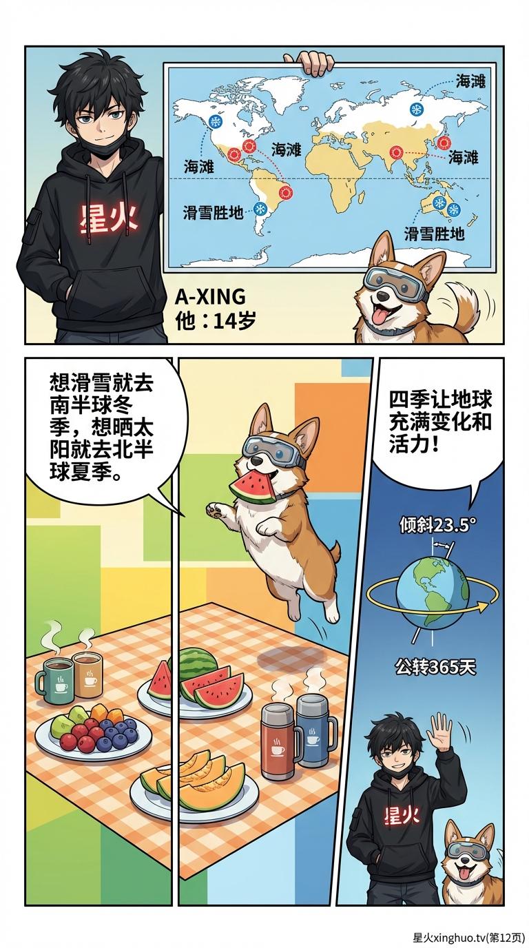 地球公转与四季形成原理详解：动态图解与科学解释 | 地理科普 - 第 12 页