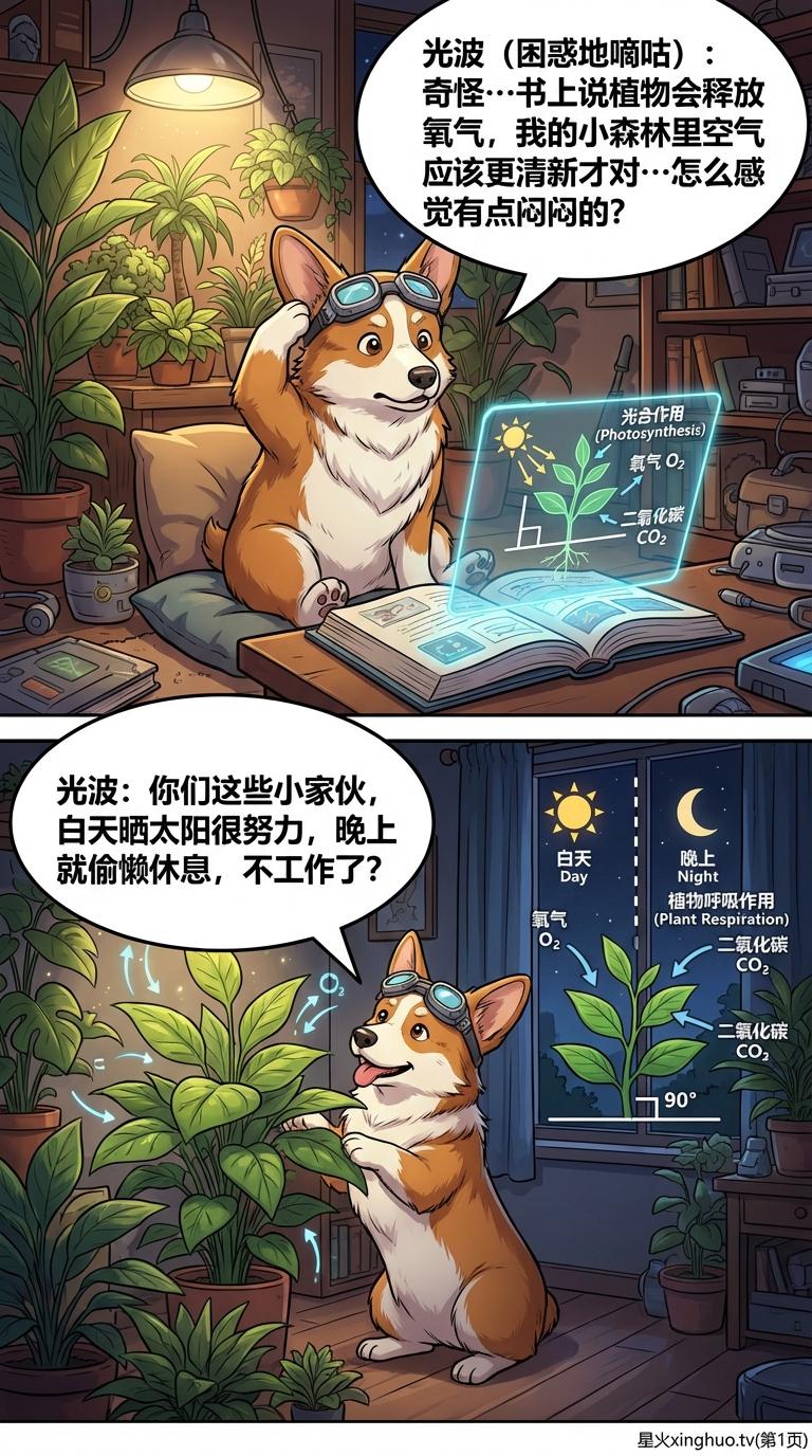 植物呼吸作用详解：过程、意义及其与光合作用的区别 | 漫画教学