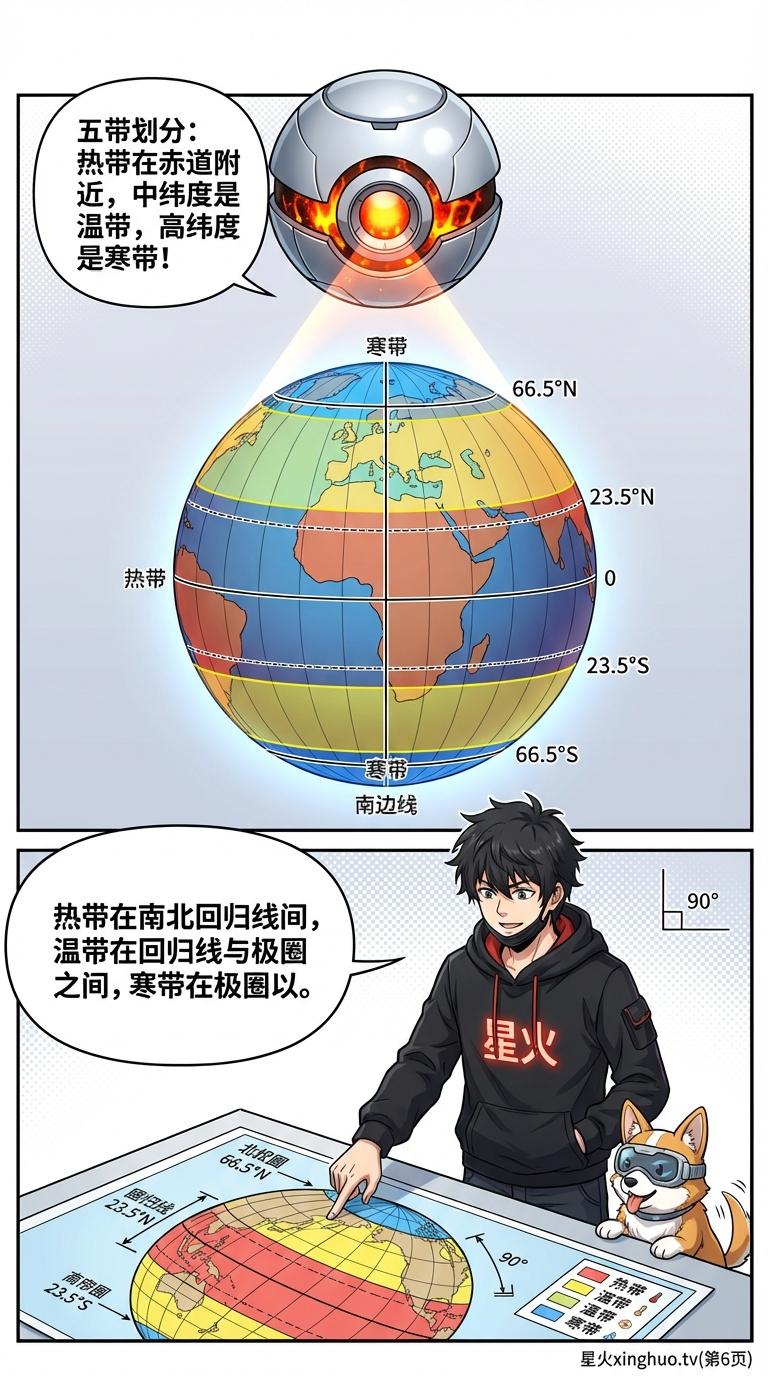 五带划分详解：热带、温带、寒带的气候特征与分界线 | 地理知识科普 - 第 6 页