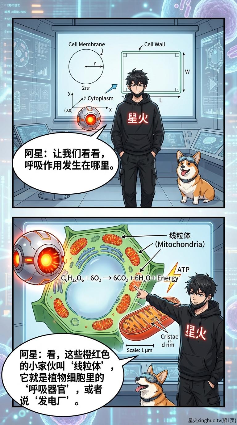 植物呼吸作用详解：过程、意义及其与光合作用的区别 | 漫画教学 - 第 3 页