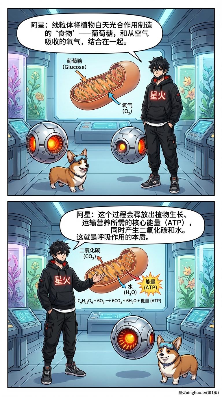 植物呼吸作用详解：过程、意义及其与光合作用的区别 | 漫画教学 - 第 4 页
