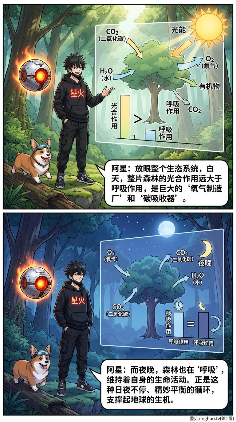 植物呼吸作用详解：过程、意义及其与光合作用的区别 | 漫画教学 - 第 8 页