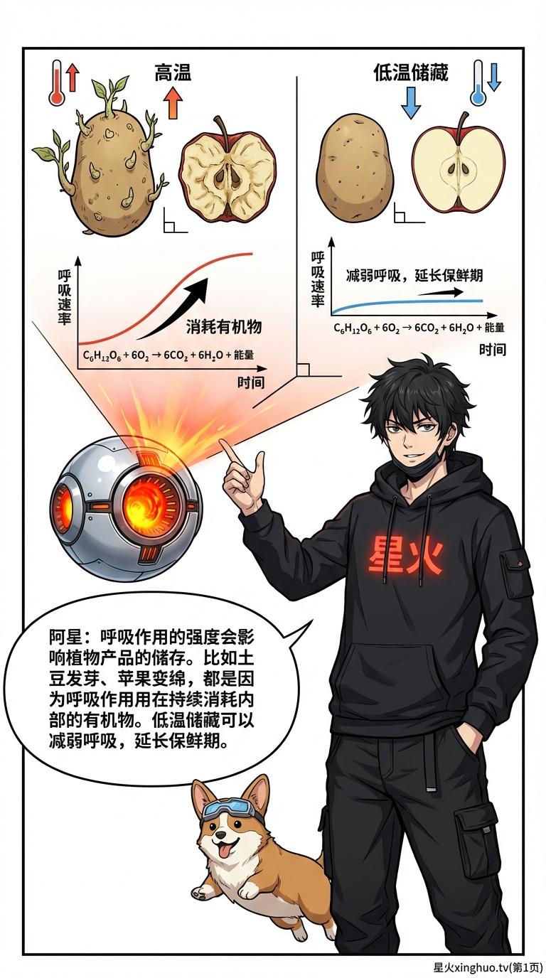 植物呼吸作用详解：过程、意义及其与光合作用的区别 | 漫画教学 - 第 11 页