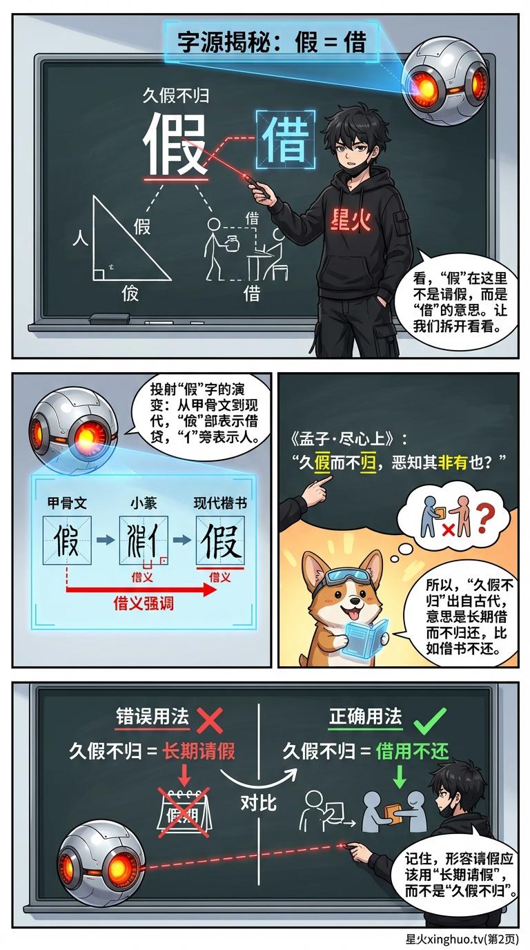 久假不归成语解析：正确含义、常见误用与例句详解 | 语文知识 - 第 2 页