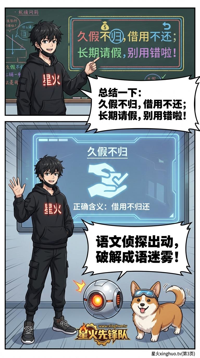 久假不归成语解析：正确含义、常见误用与例句详解 | 语文知识 - 第 3 页