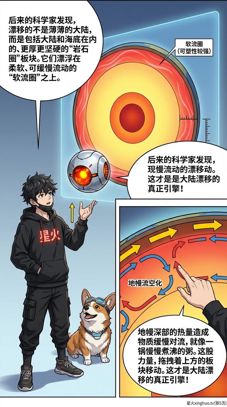 板块构造学说详解：大陆漂移与地壳运动原理（漫画教学） - 第 5 页