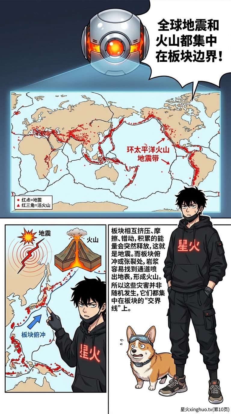 板块构造学说详解：大陆漂移与地壳运动原理（漫画教学） - 第 10 页