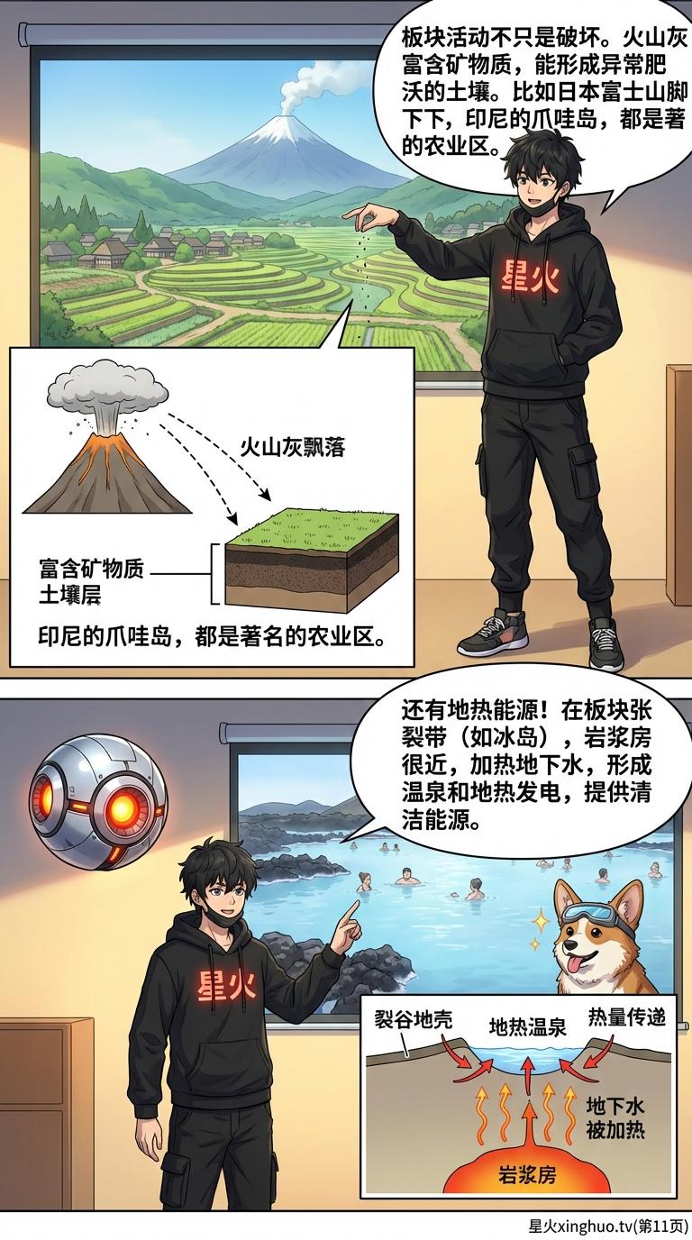 板块构造学说详解：大陆漂移与地壳运动原理（漫画教学） - 第 11 页