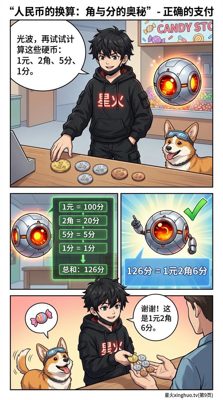 人民币的换算：角和分详解(含练习题与生活实例) | 小学数学辅导 - 第 9 页