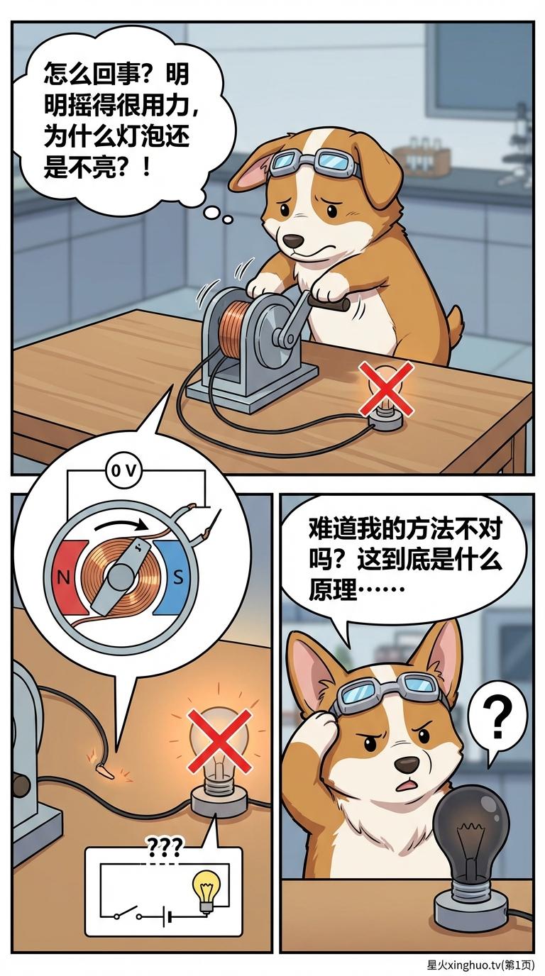 发电机原理详解：法拉第电磁感应定律与能量转换过程 | 物理教学