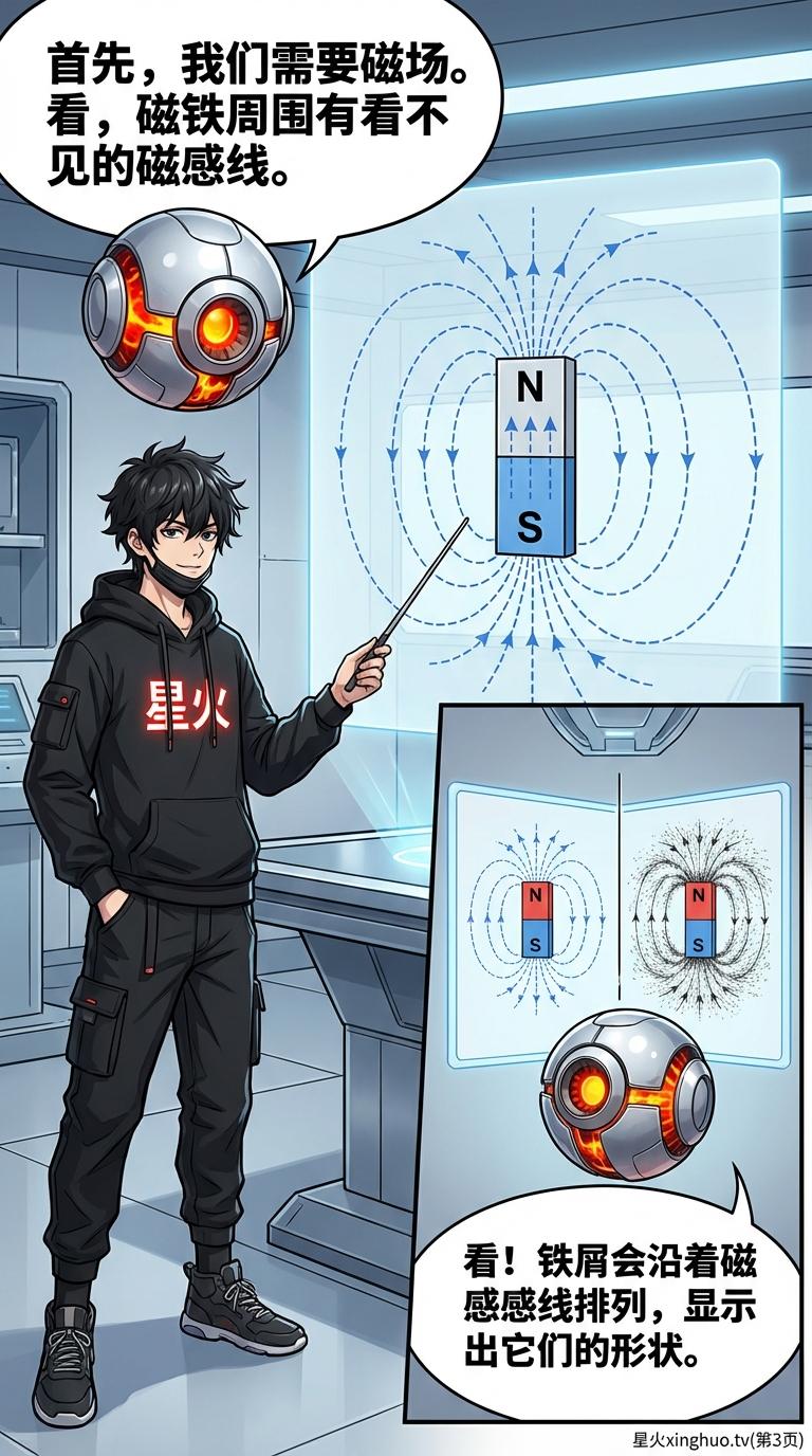 发电机原理详解：法拉第电磁感应定律与能量转换过程 | 物理教学 - 第 3 页