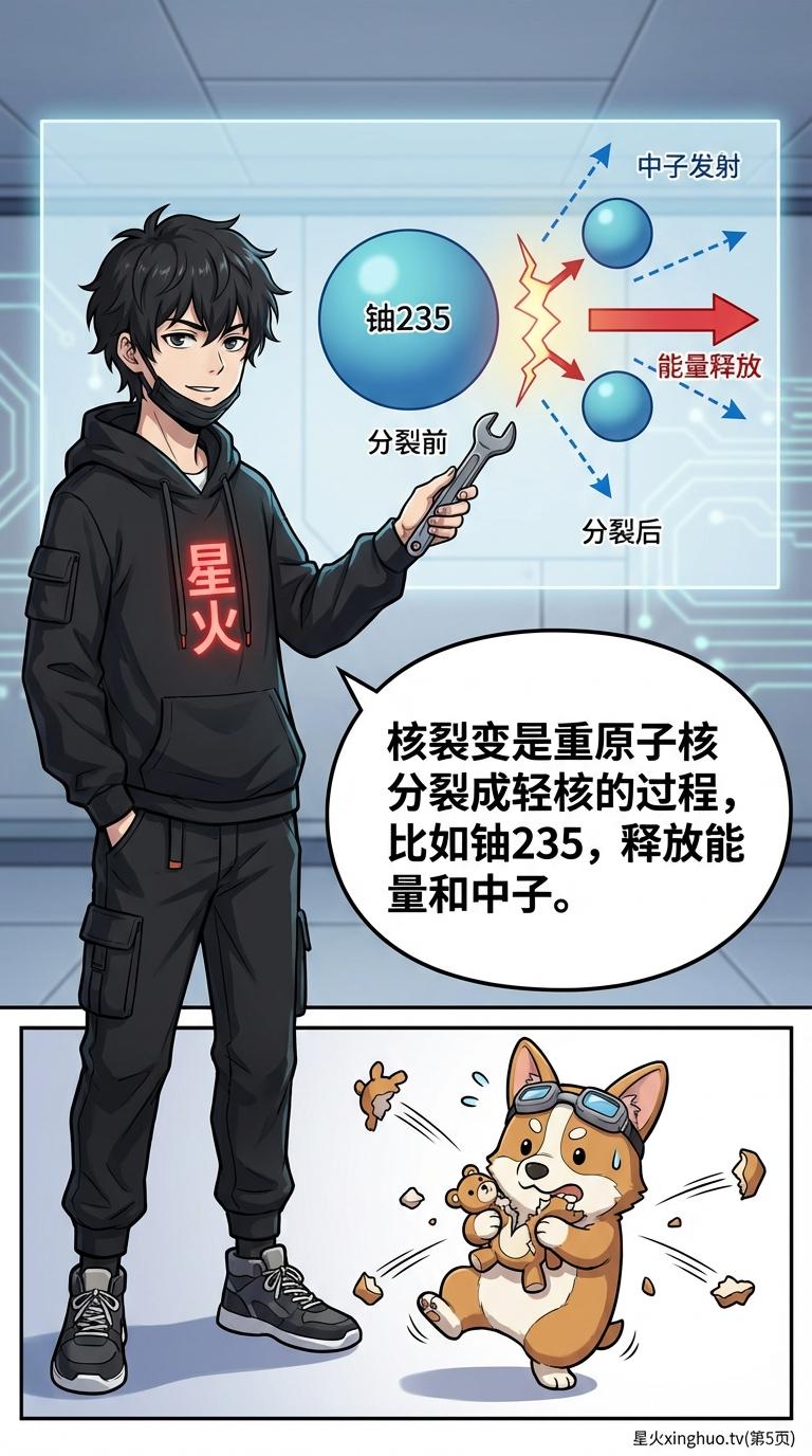 核能与质能方程详解：从爱因斯坦公式E=mc²到原子弹原理 | 漫画物理教学 - 第 5 页