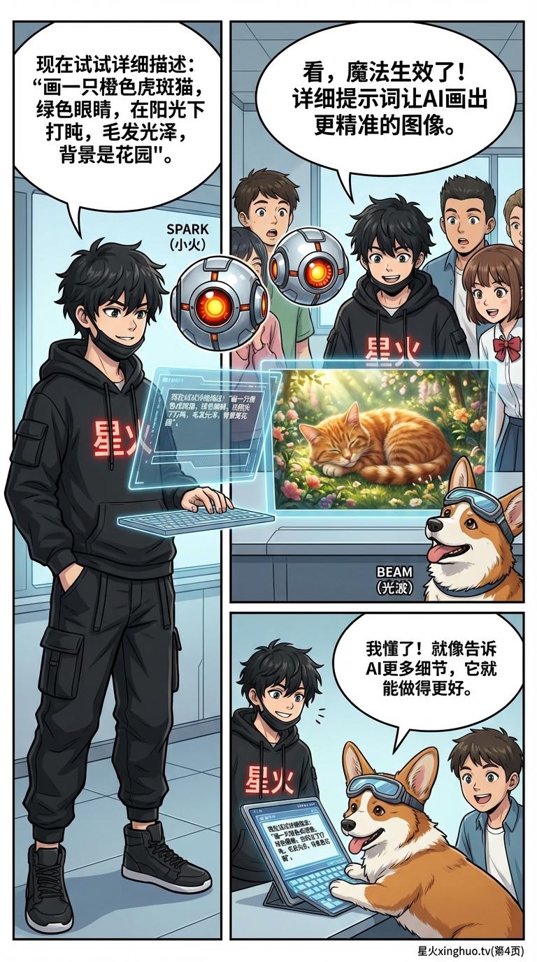 提示词工程入门指南：如何有效向AI下达指令 | 漫画教学 - 第 4 页