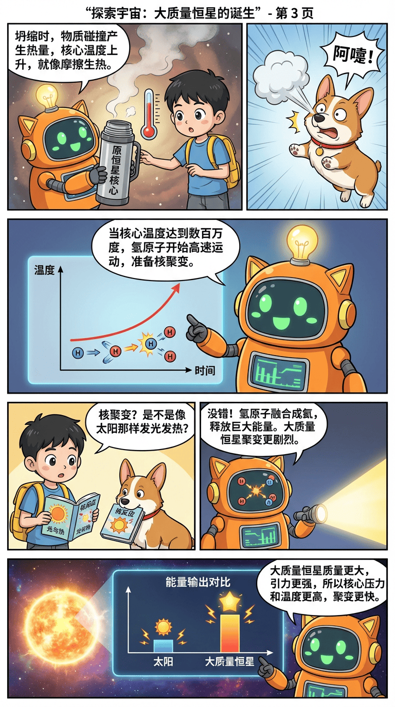 大质量恒星如何形成？漫画图解天体物理过程详解 | 前沿物理教学 - 第 3 页