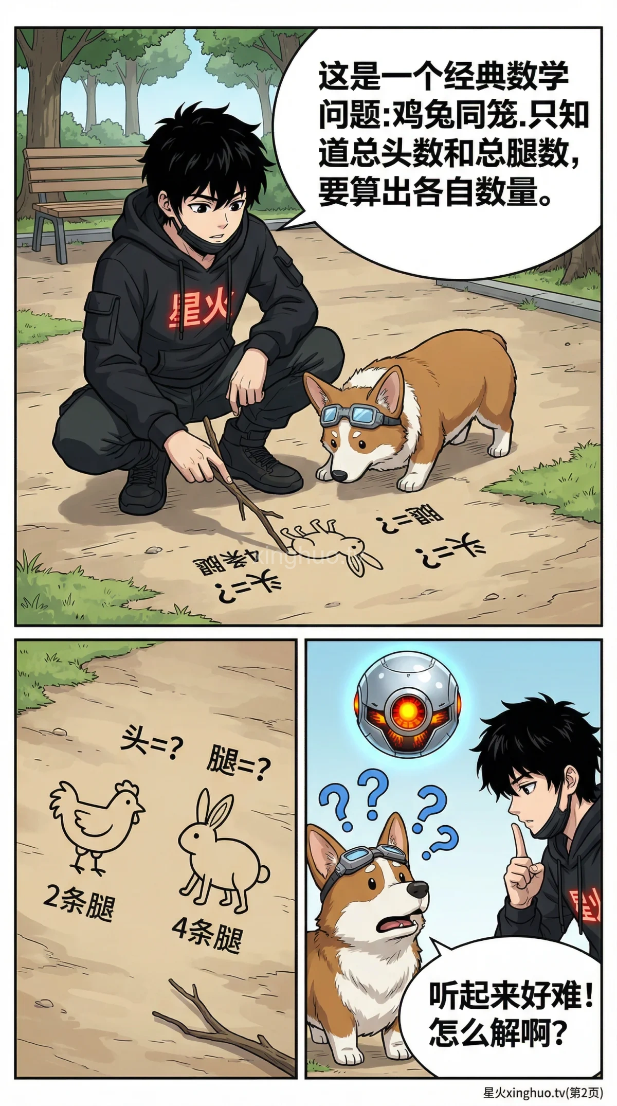 鸡兔同笼问题解法：假设法解题步骤详解与练习题 - 第 2 页