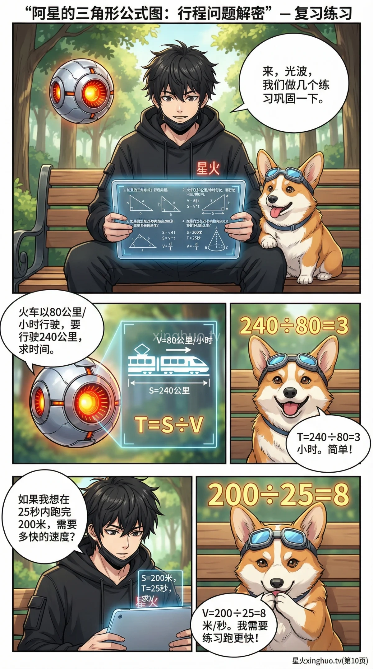 行程问题详解：路程、速度、时间关系与练习题（小学数学应用题） - 第 9 页