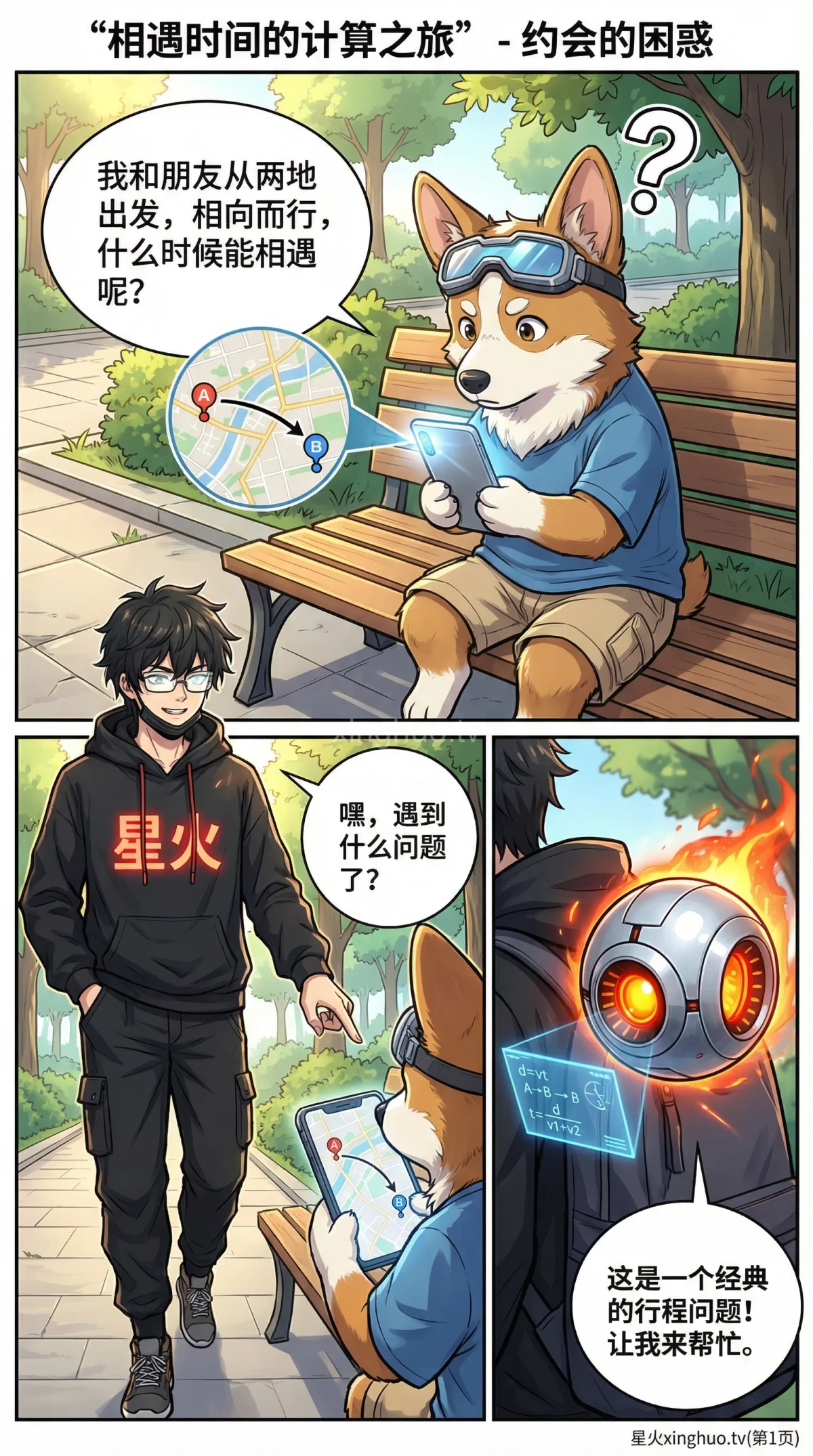 相向而行求相遇时间：小学数学行程问题详解与例题练习 - 第 1 页