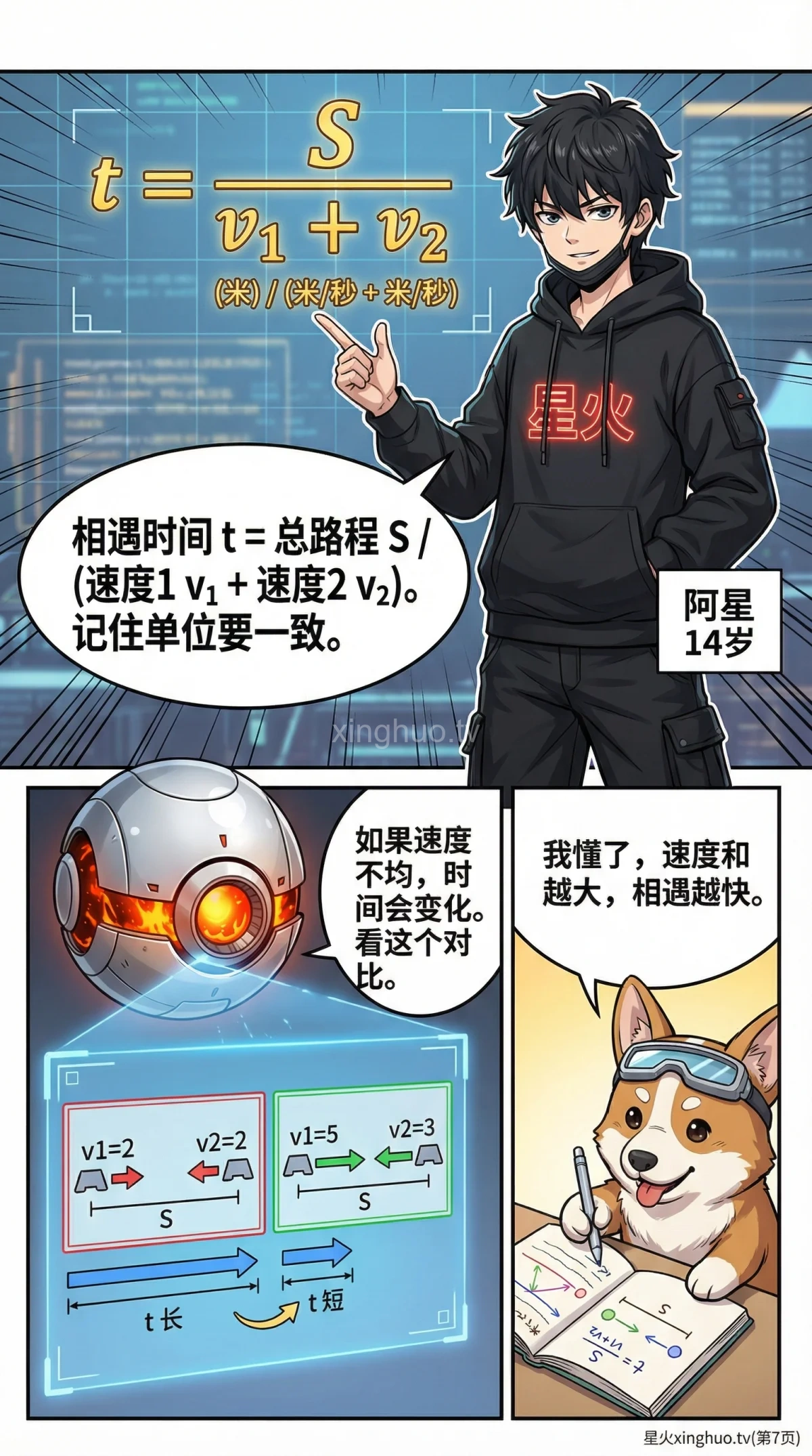 相向而行求相遇时间：小学数学行程问题详解与例题练习 - 第 7 页