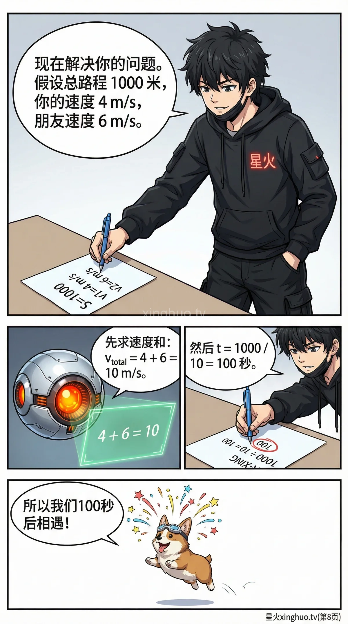 相向而行求相遇时间：小学数学行程问题详解与例题练习 - 第 8 页