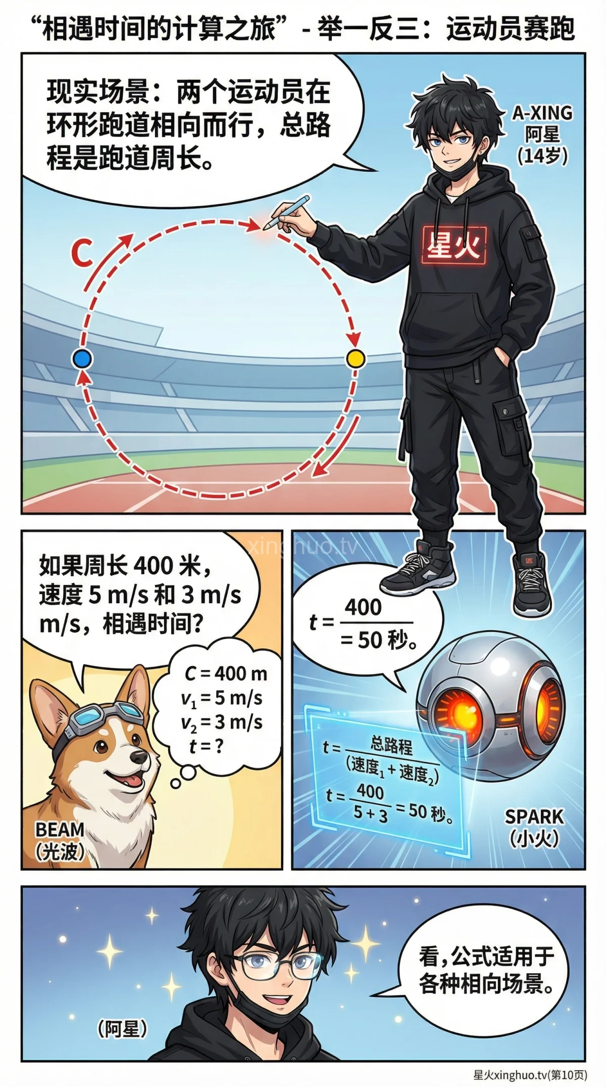 相向而行求相遇时间：小学数学行程问题详解与例题练习 - 第 10 页