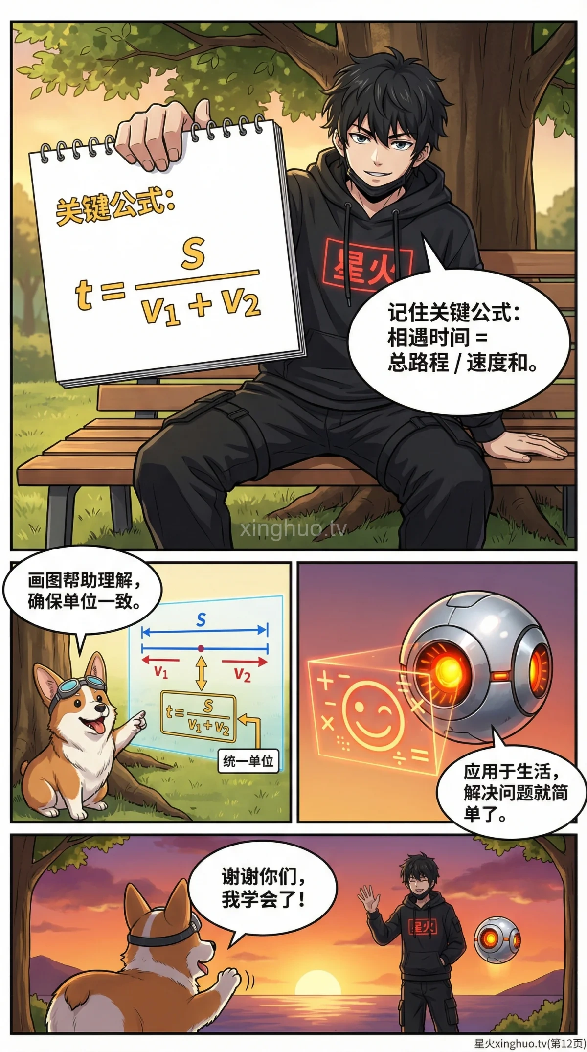 相向而行求相遇时间：小学数学行程问题详解与例题练习 - 第 12 页