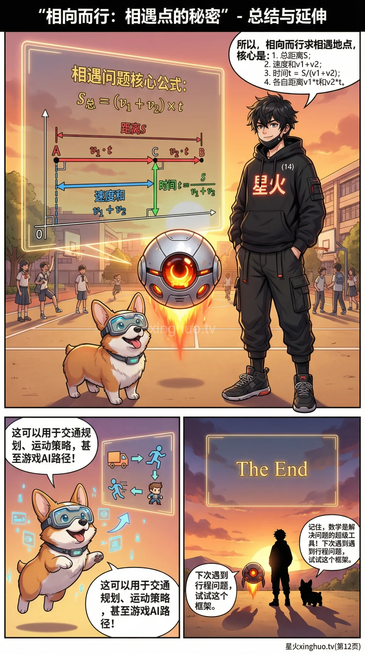 小学数学相向而行相遇问题详解：解题步骤与练习题 - 第 12 页