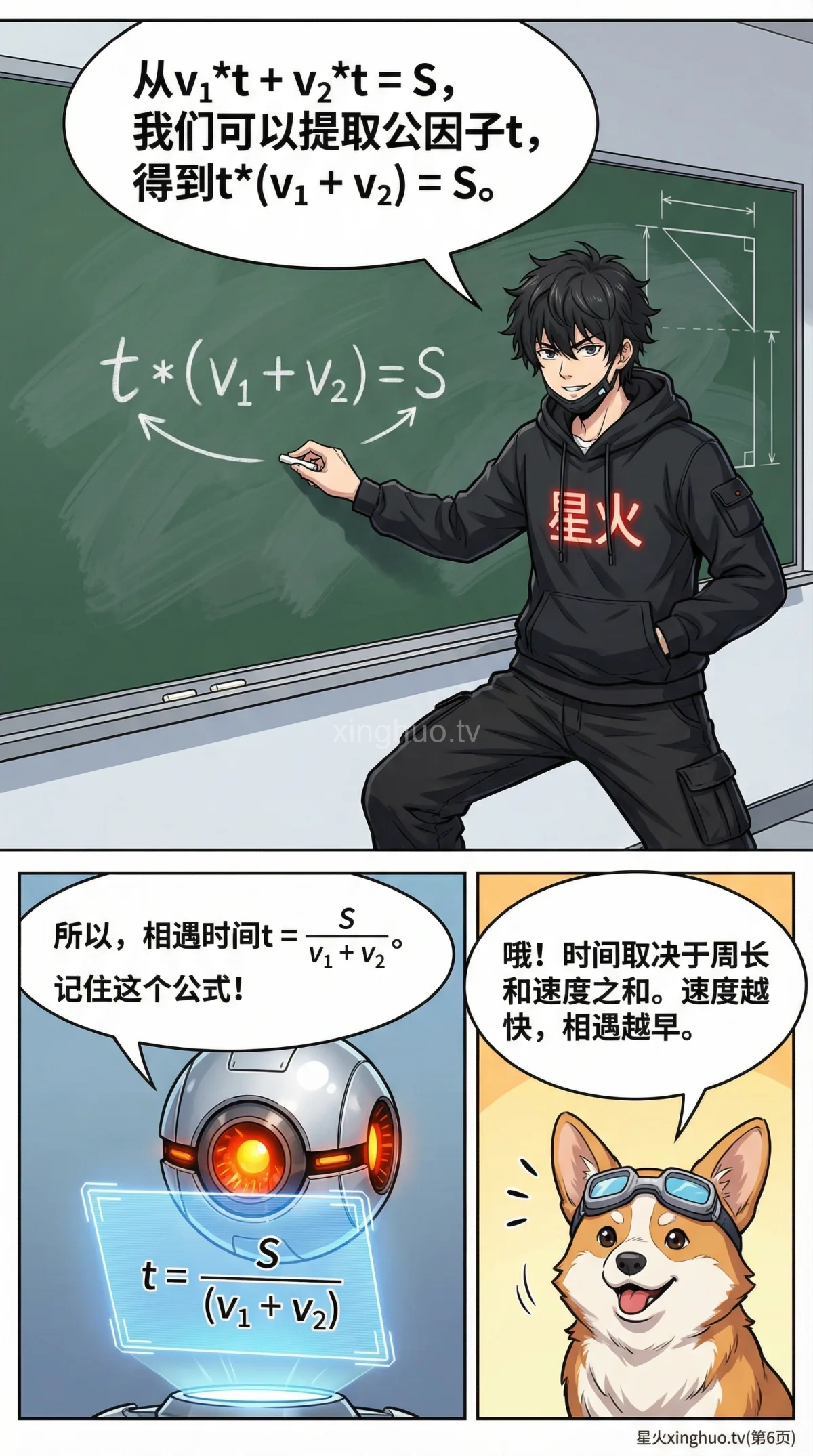 环形跑道相向相遇问题详解：核心公式、解题步骤与例题（小学数学应用题） - 第 6 页