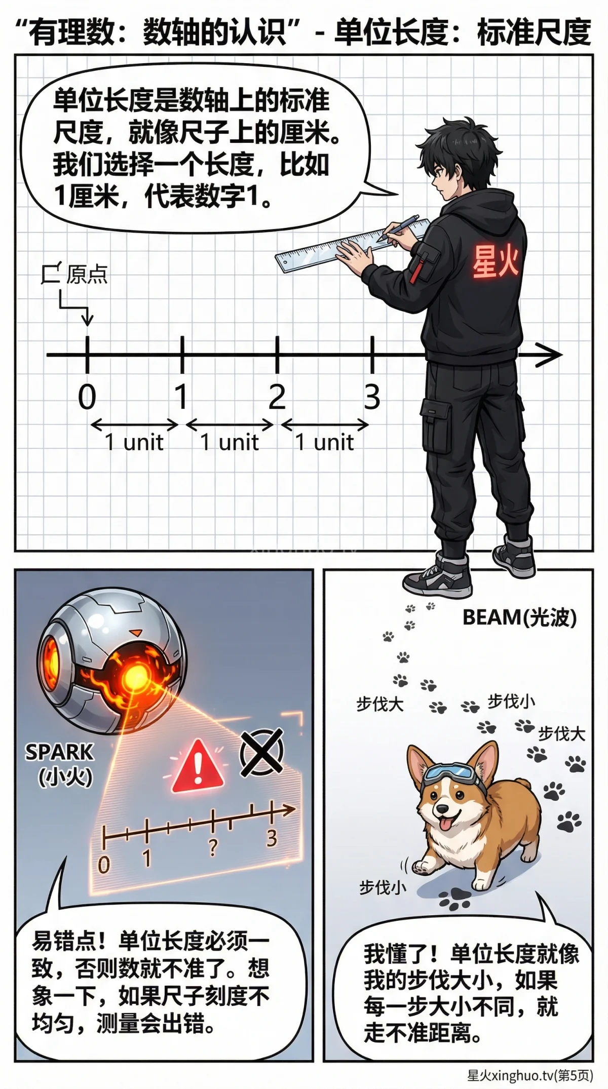 数轴的认识与有理数表示详解：知识点、练习题与常见问题 - 第 5 页