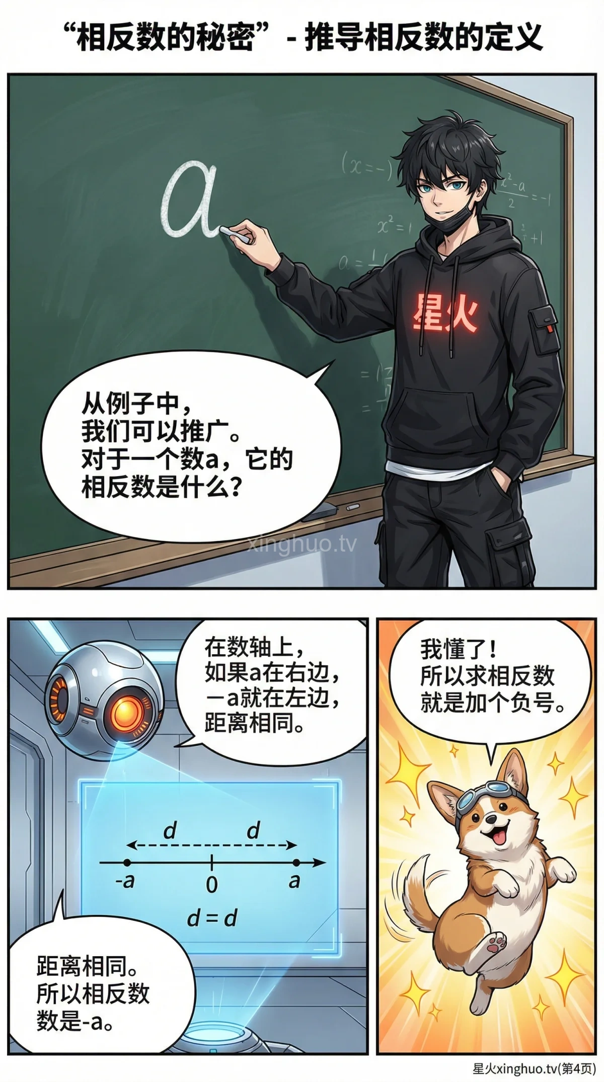 相反数详解：概念、数轴图示与练习题（含答案） | 初中数学 - 第 4 页