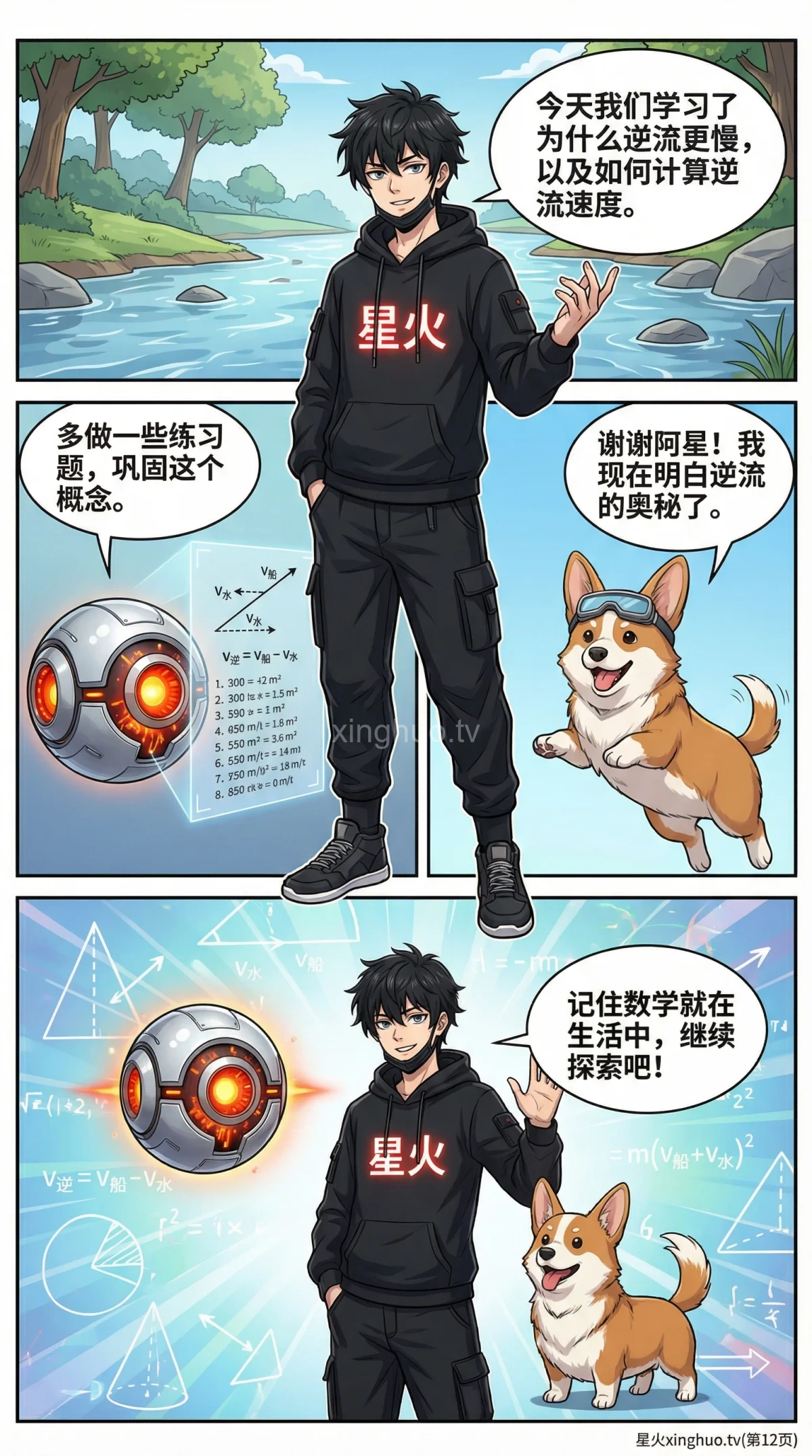 流水行船逆流问题详解：速度计算公式、解题步骤与练习题 | 小学数学应用题 - 第 12 页