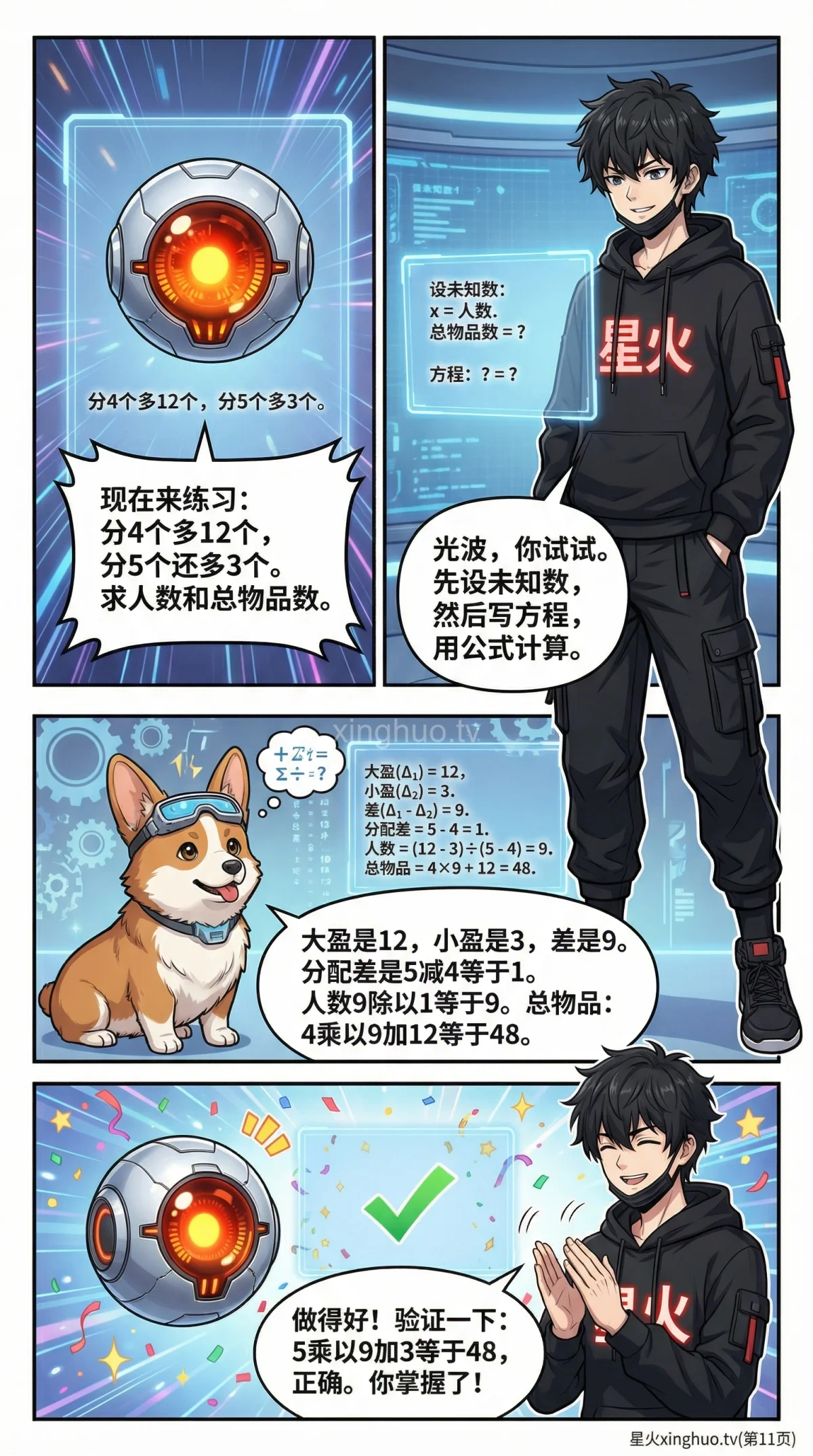 两盈(双多)问题详解：公式、例题与解题步骤 | 小学数学应用题 - 第 11 页