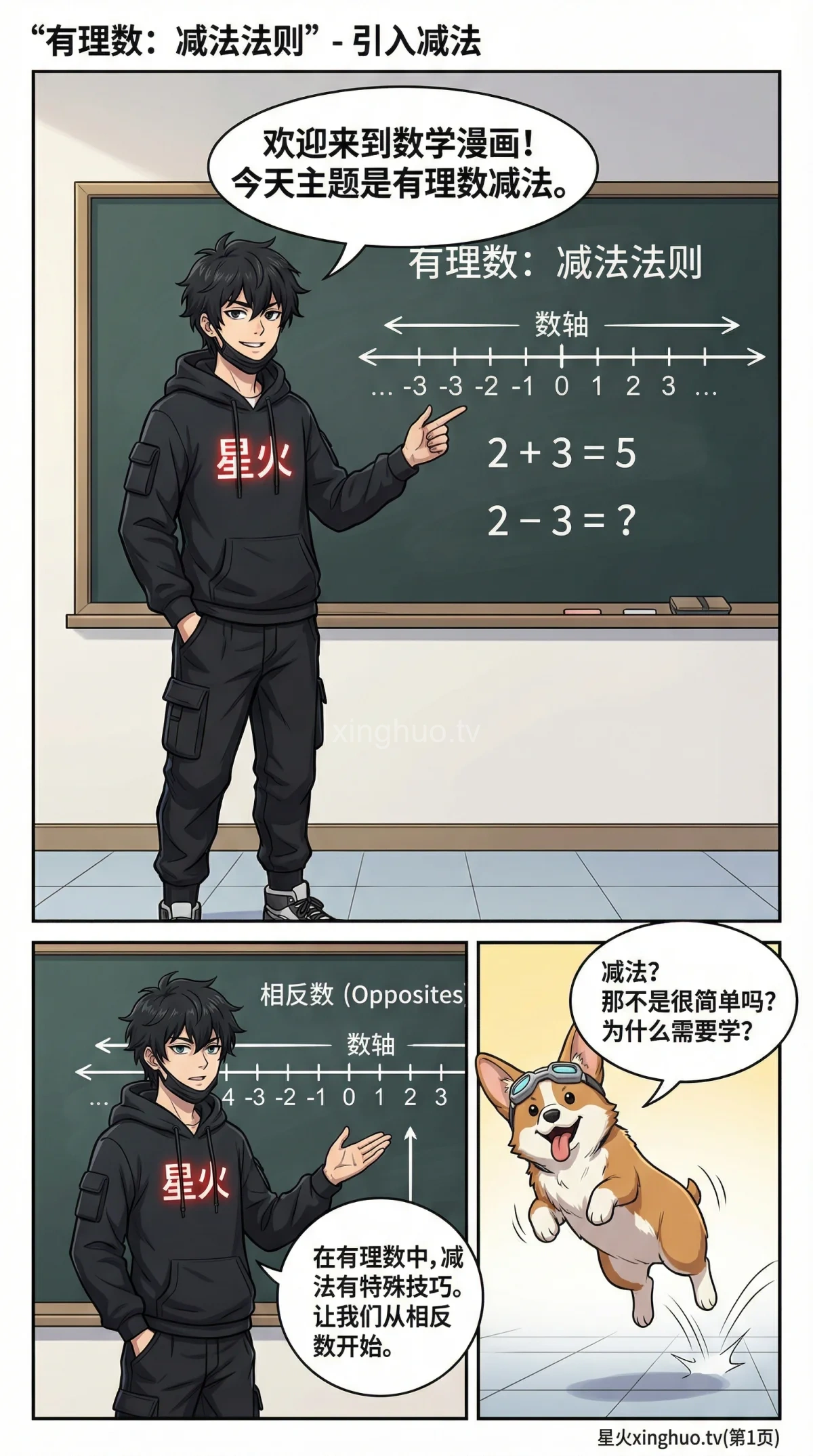 有理数减法法则详解：从基础到负数运算技巧 | 图文教学 - 第 1 页