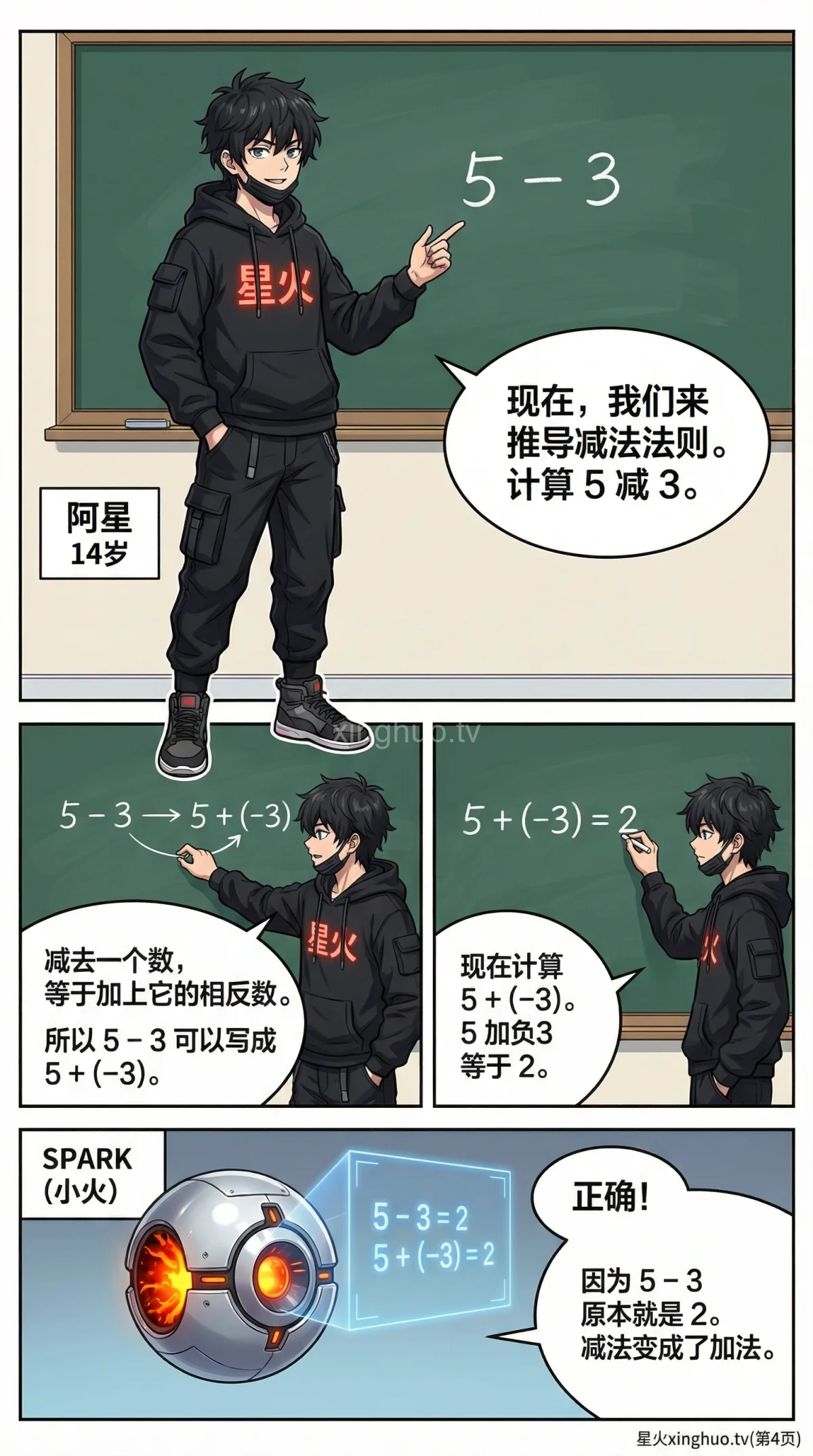 有理数减法法则详解：从基础到负数运算技巧 | 图文教学 - 第 4 页