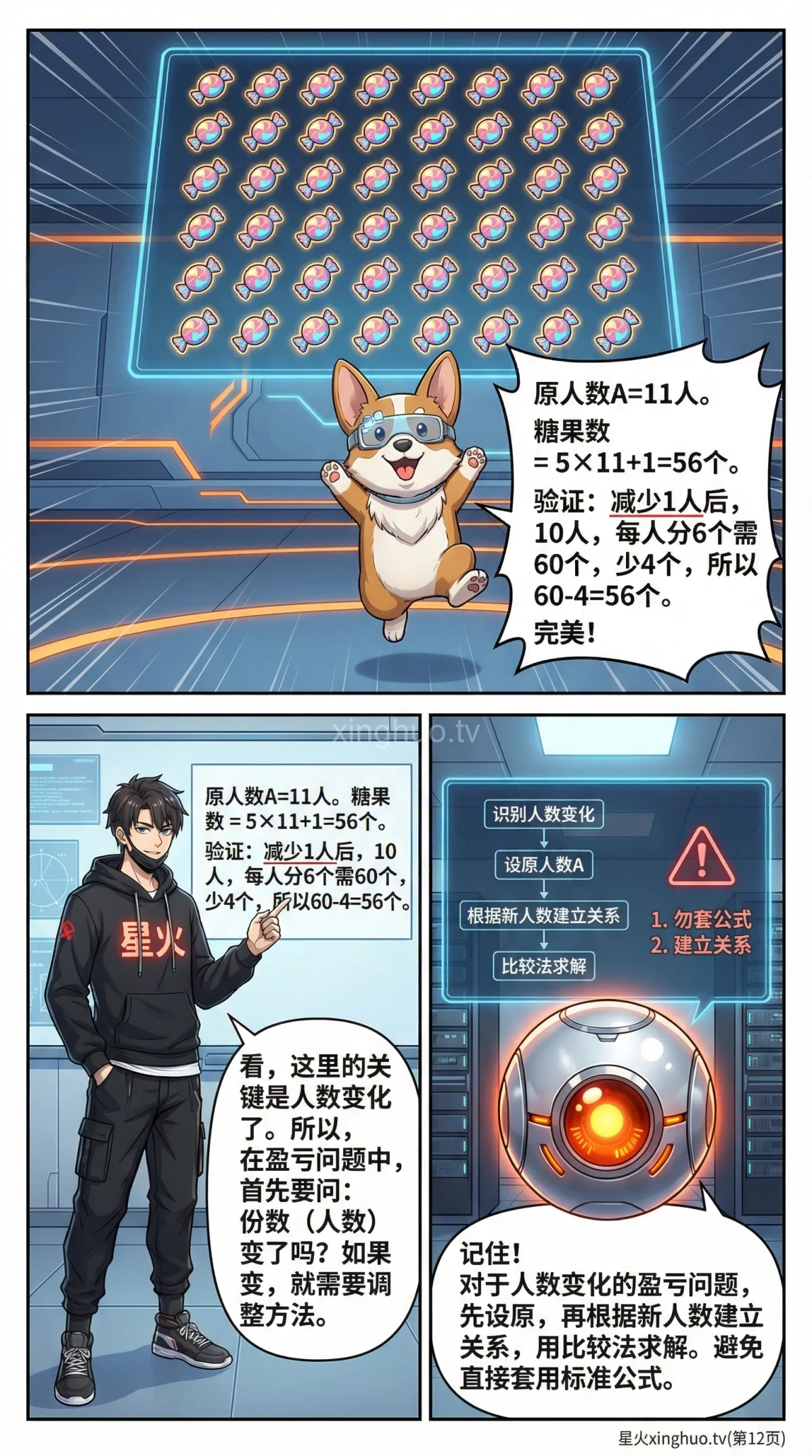 盈亏问题限制条件变体详解：小学数学应用题解题技巧 - 第 12 页