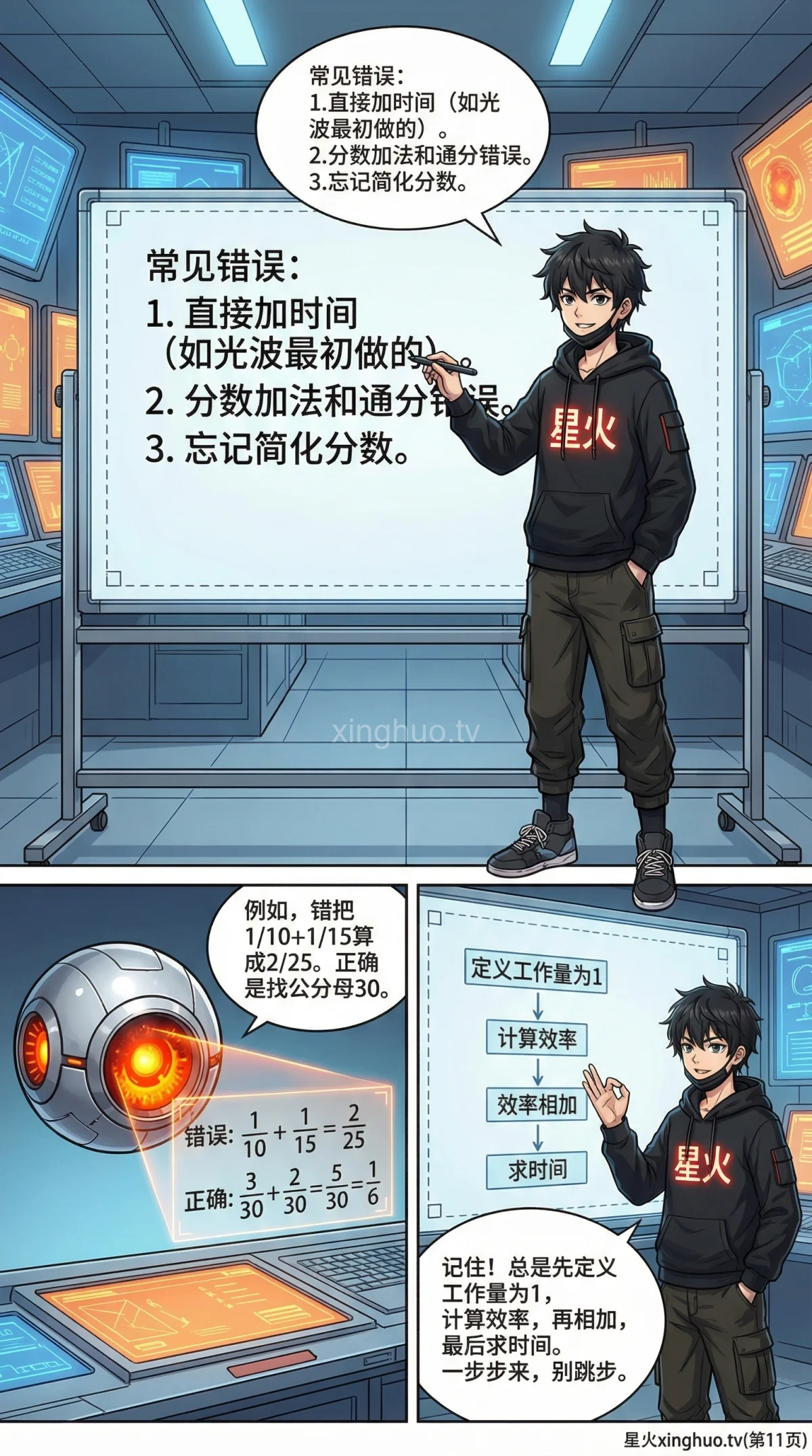 小学数学两人合作工程问题详解：解题步骤与练习题 - 第 11 页