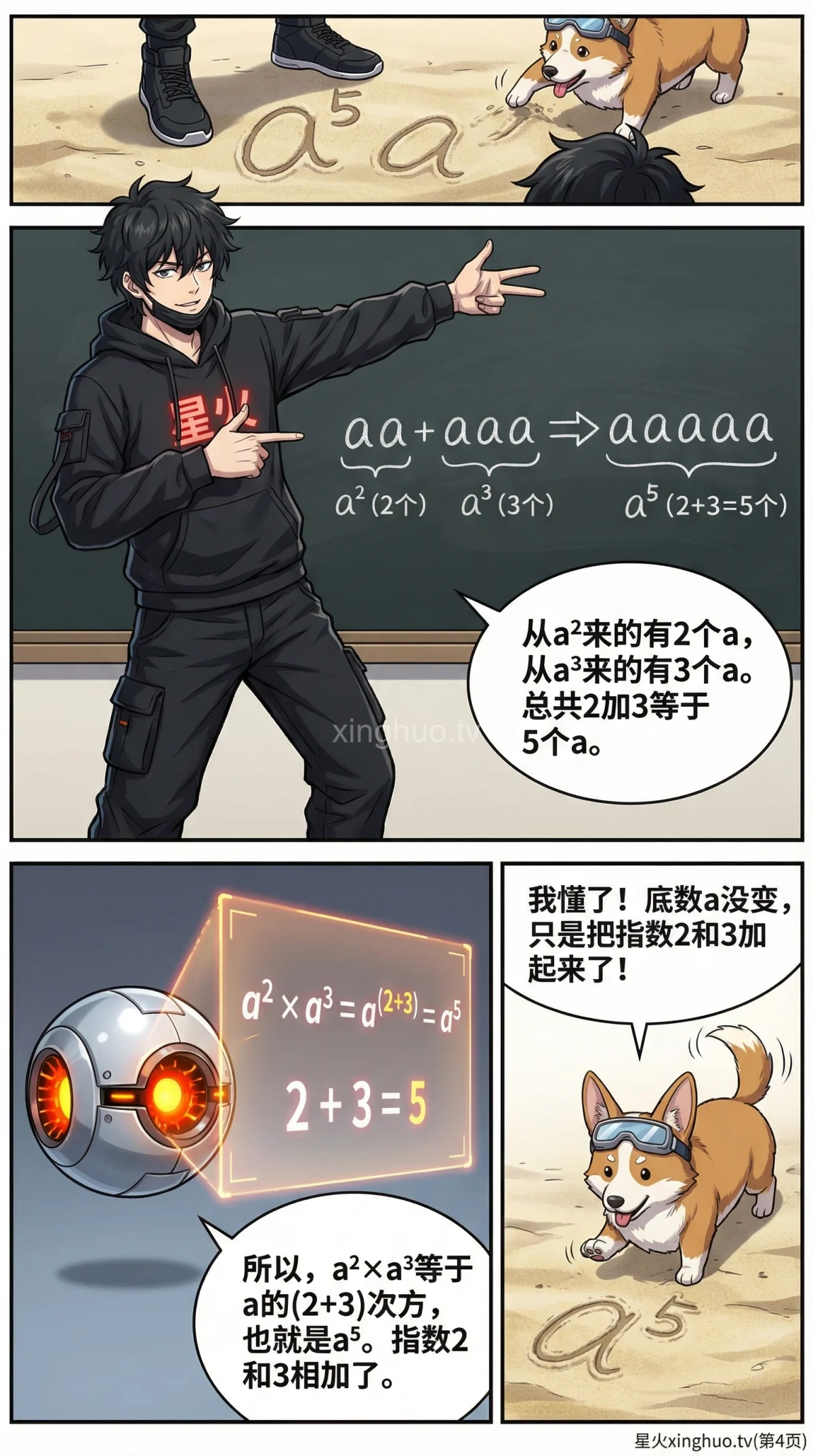 同底数幂相乘法则详解：运算口诀、例题与易错点 - 第 4 页