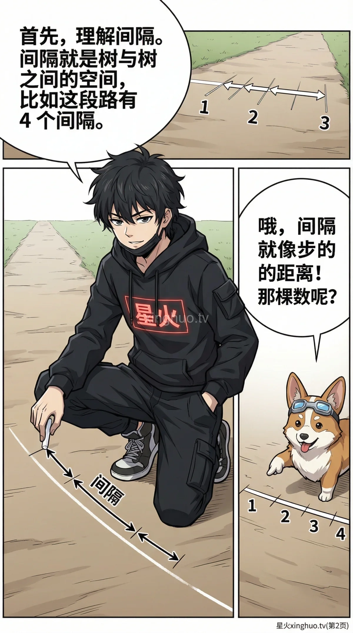 植树问题两端都不种：公式推导与例题解析 | 小学数学应用题 - 第 2 页