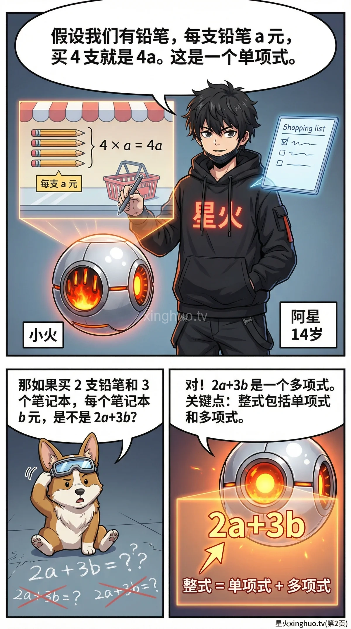 整式的乘法详解：单项式与多项式乘法法则及例题解析 - 第 2 页