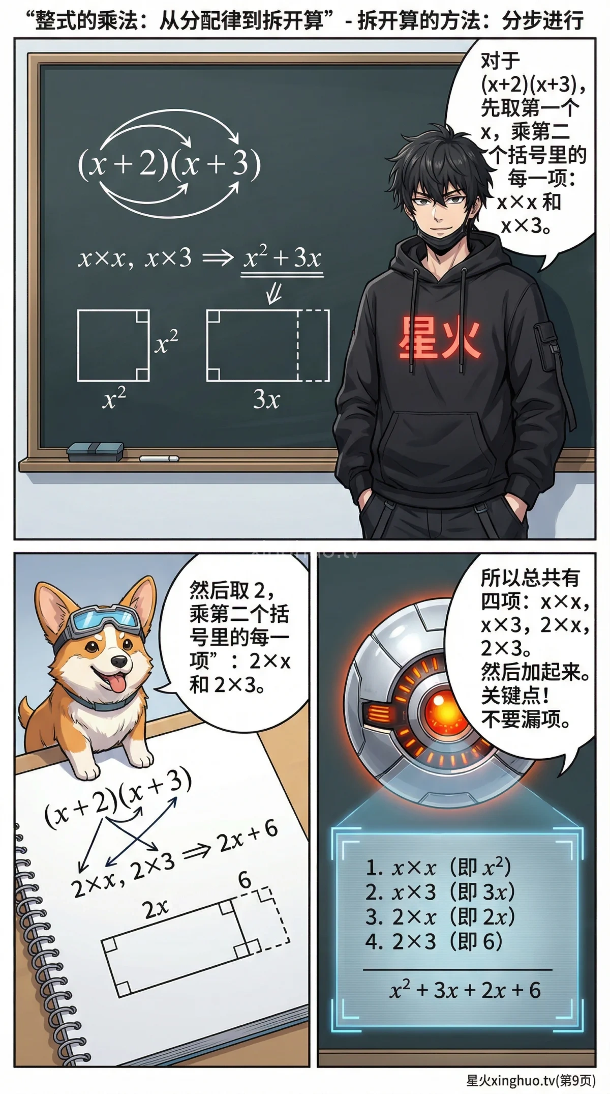 整式的乘法详解：单项式与多项式乘法法则及例题解析 - 第 9 页