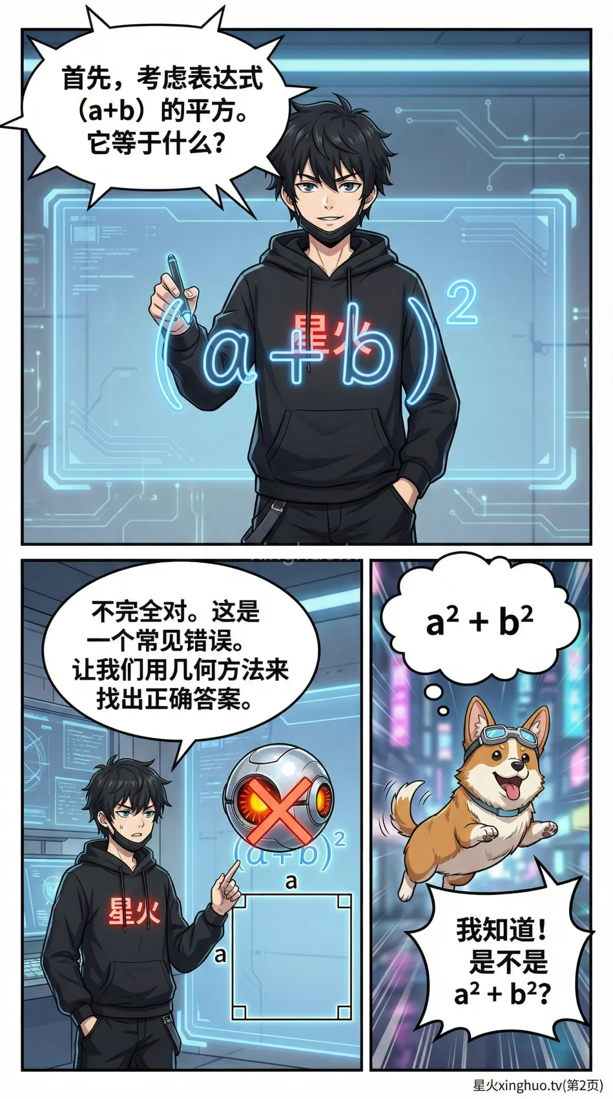 完全平方公式详解：公式推导、记忆口诀与例题解析 | 数学基础 - 第 2 页