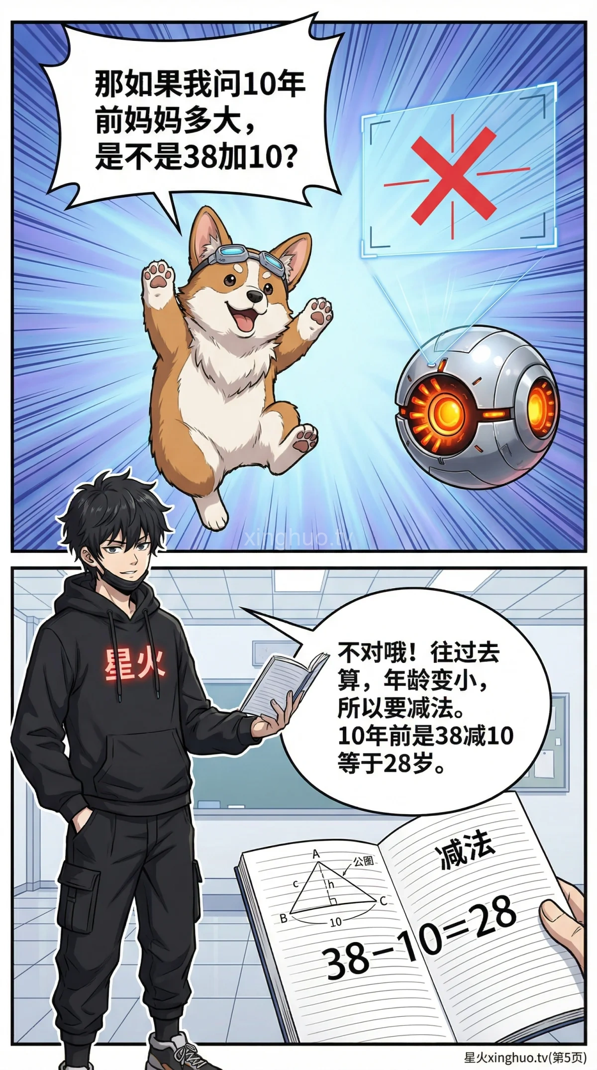 几年前年龄计算详解：小学数学年龄问题解题技巧与练习题 - 第 5 页