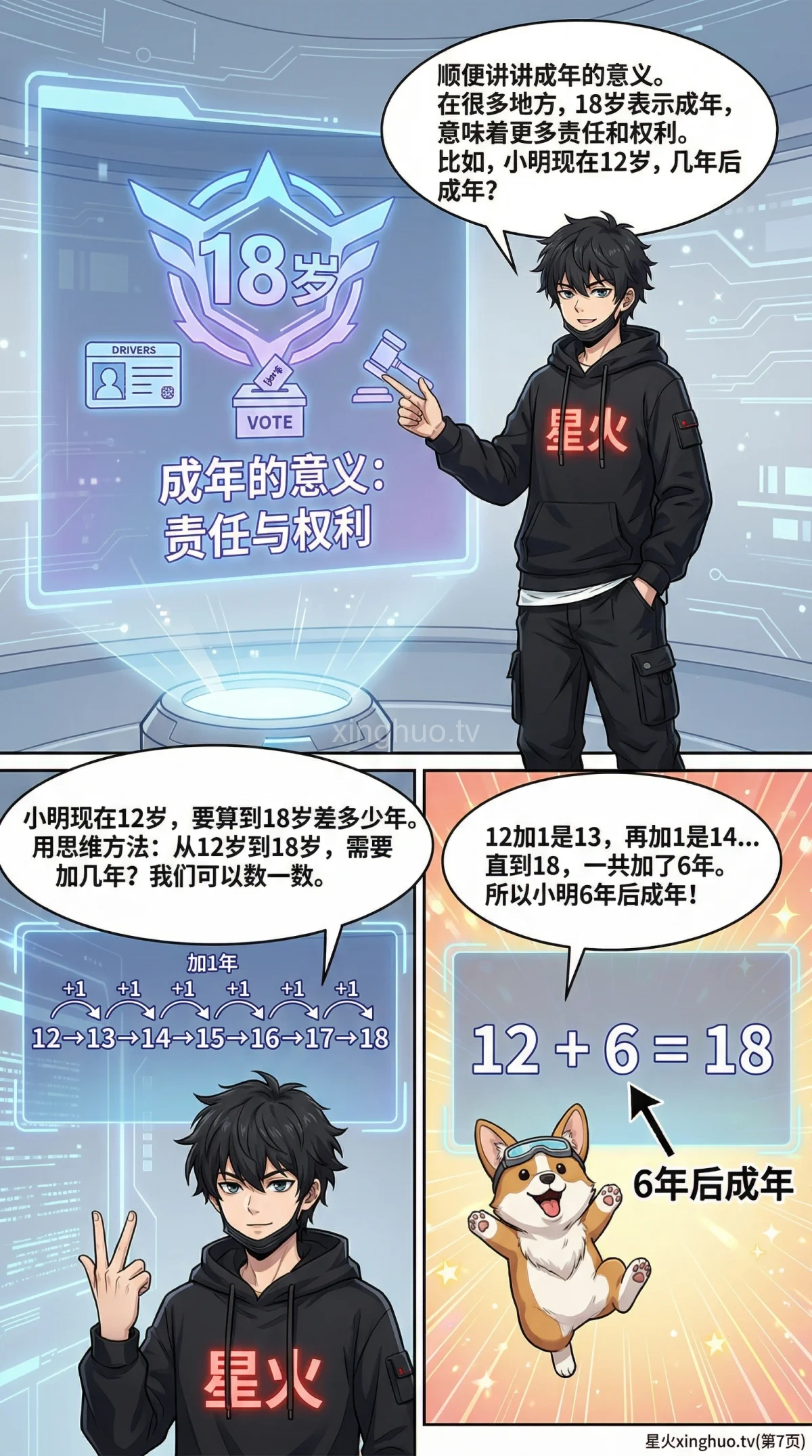 几年后年龄问题解法详解：代数方程与练习题 | 小学数学应用题 - 第 7 页