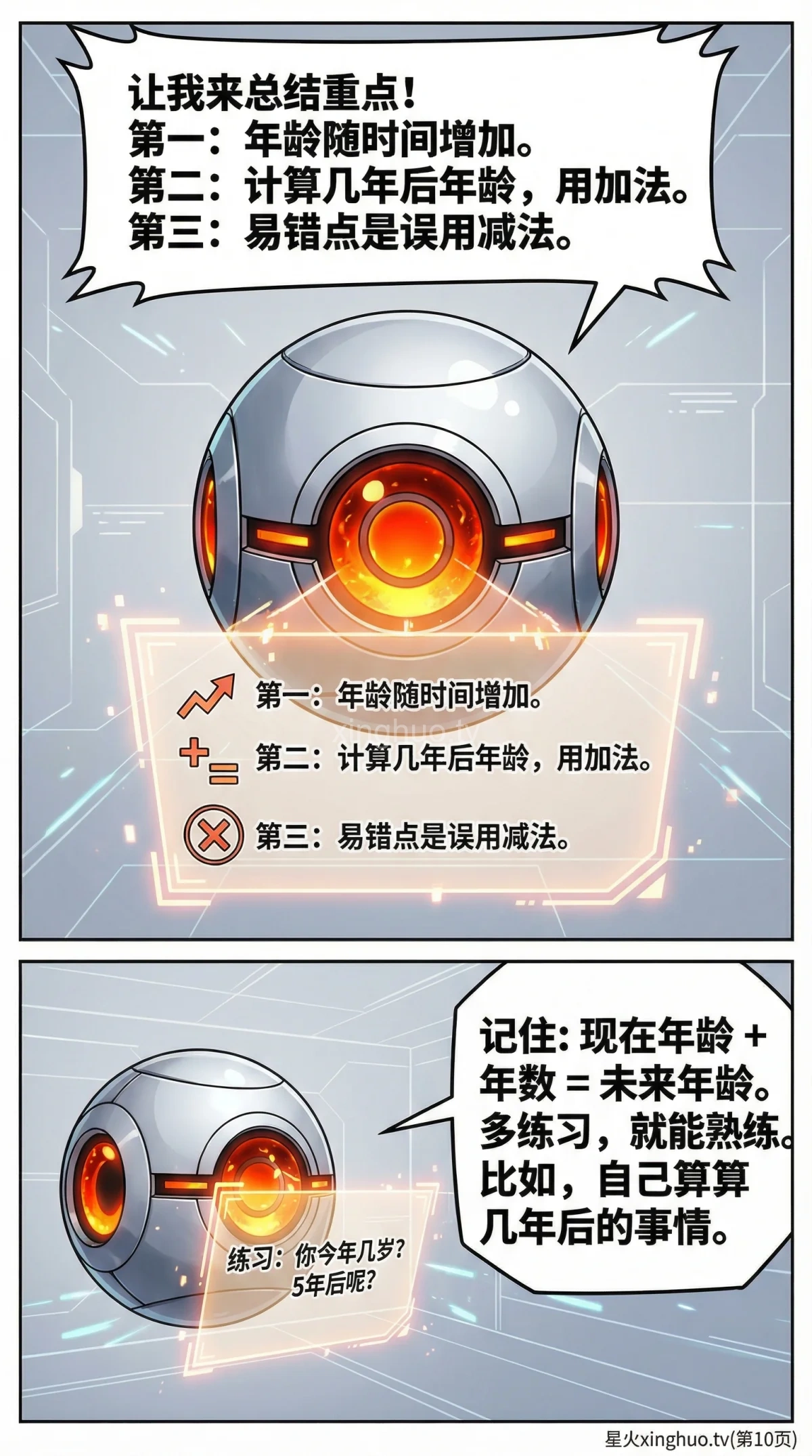 几年后年龄问题解法详解：代数方程与练习题 | 小学数学应用题 - 第 10 页