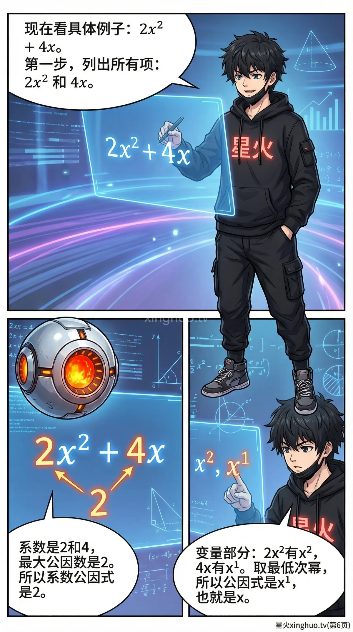 提公因式法详解：步骤、例题与常见错误 | 初中数学因式分解 - 第 6 页