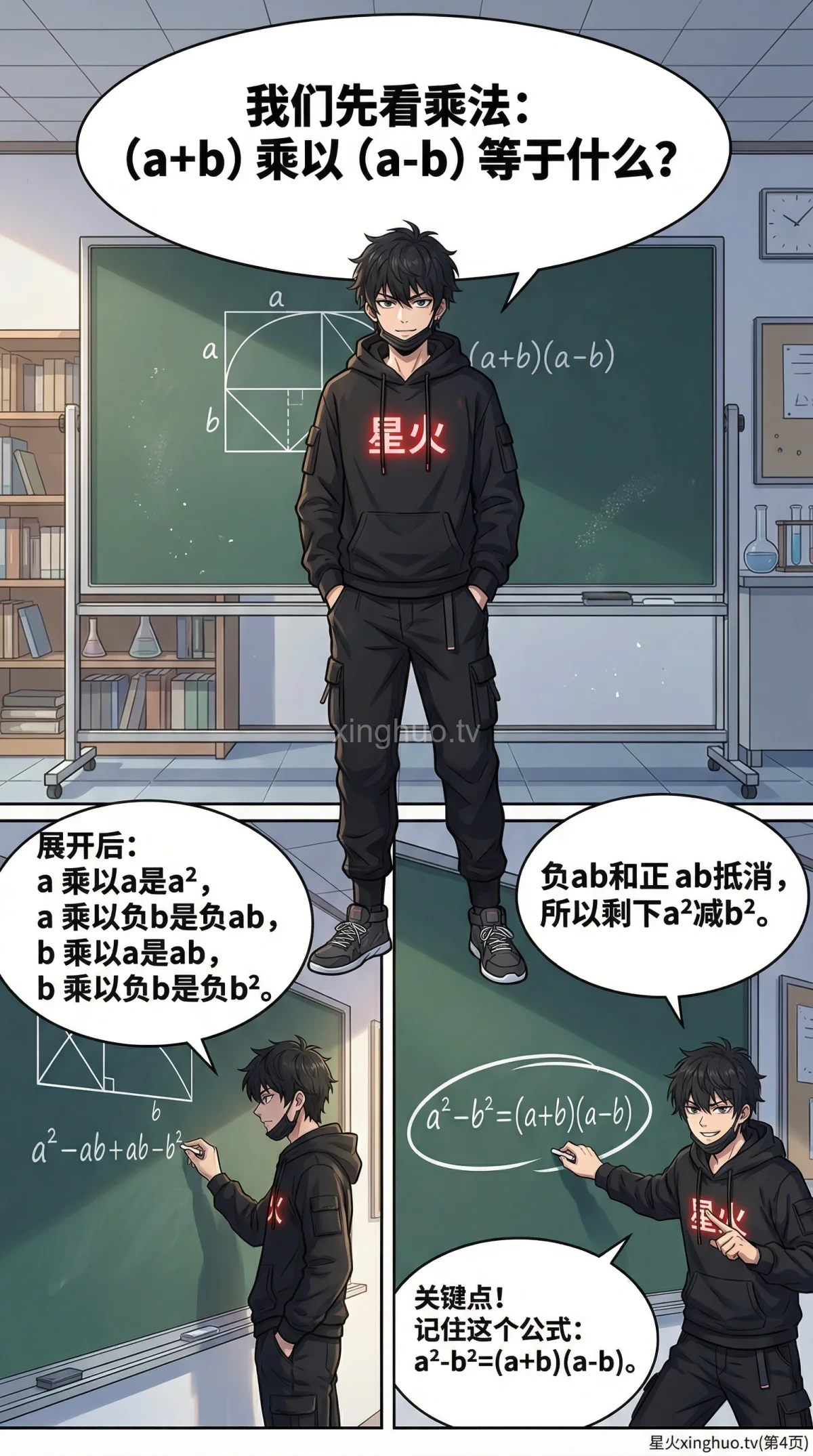 平方差公式因式分解：概念、例题与练习题详解 | 初中数学 - 第 4 页