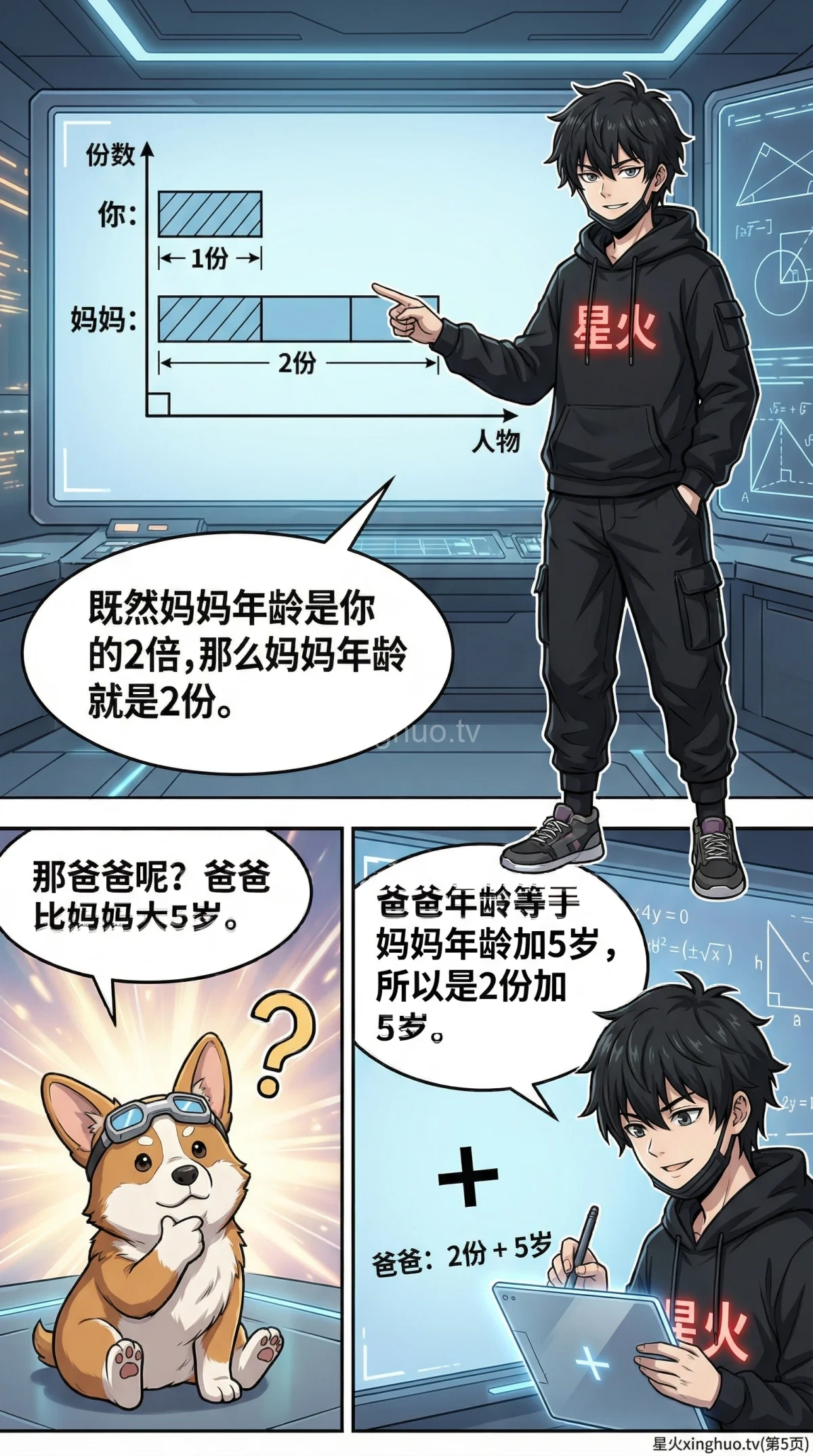 小学数学多人年龄和问题详解：解题方法与练习题 - 第 5 页